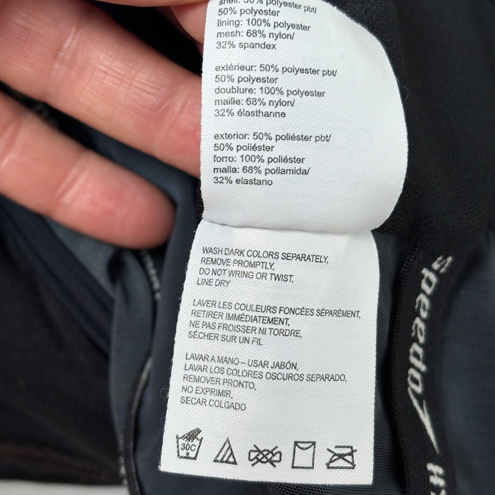 Speedo Endurance+ Womens Black Ruched One Piece Swimsuit Hydrobra Size 12 - Picture 12 of 13